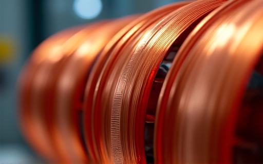 Spools of high-purity copper wire for the electronics industry