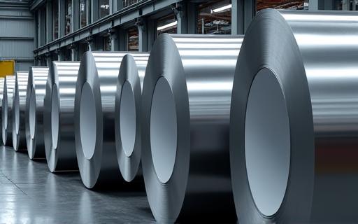 Rolls of meticulously produced sheet steel